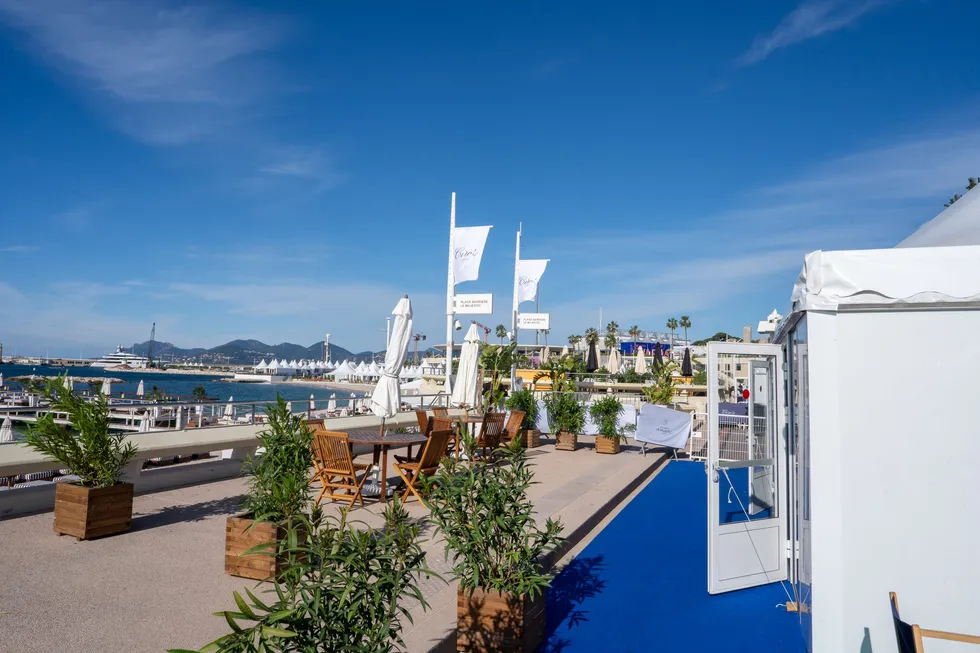 The FilmUSA Pavilion at the Marché du Film in Cannes